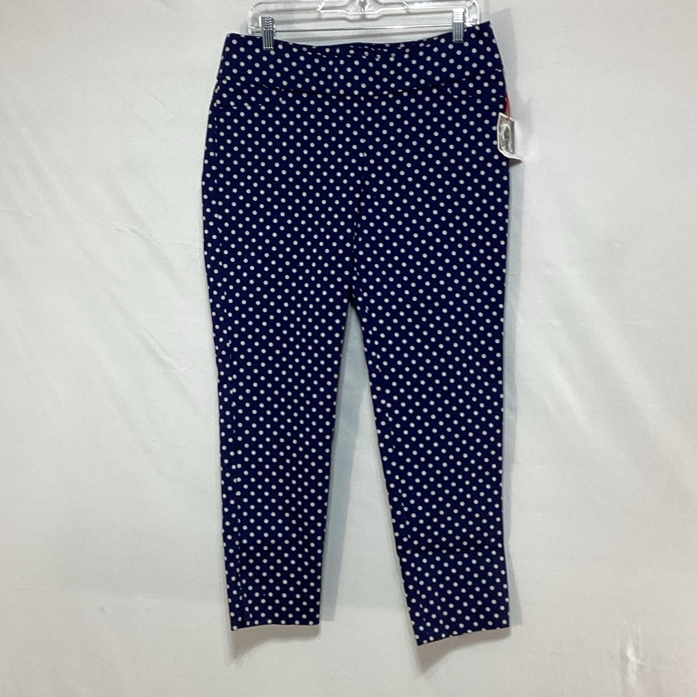 NWT Marilyn Monroe Navy Polka Dot Capris size 10